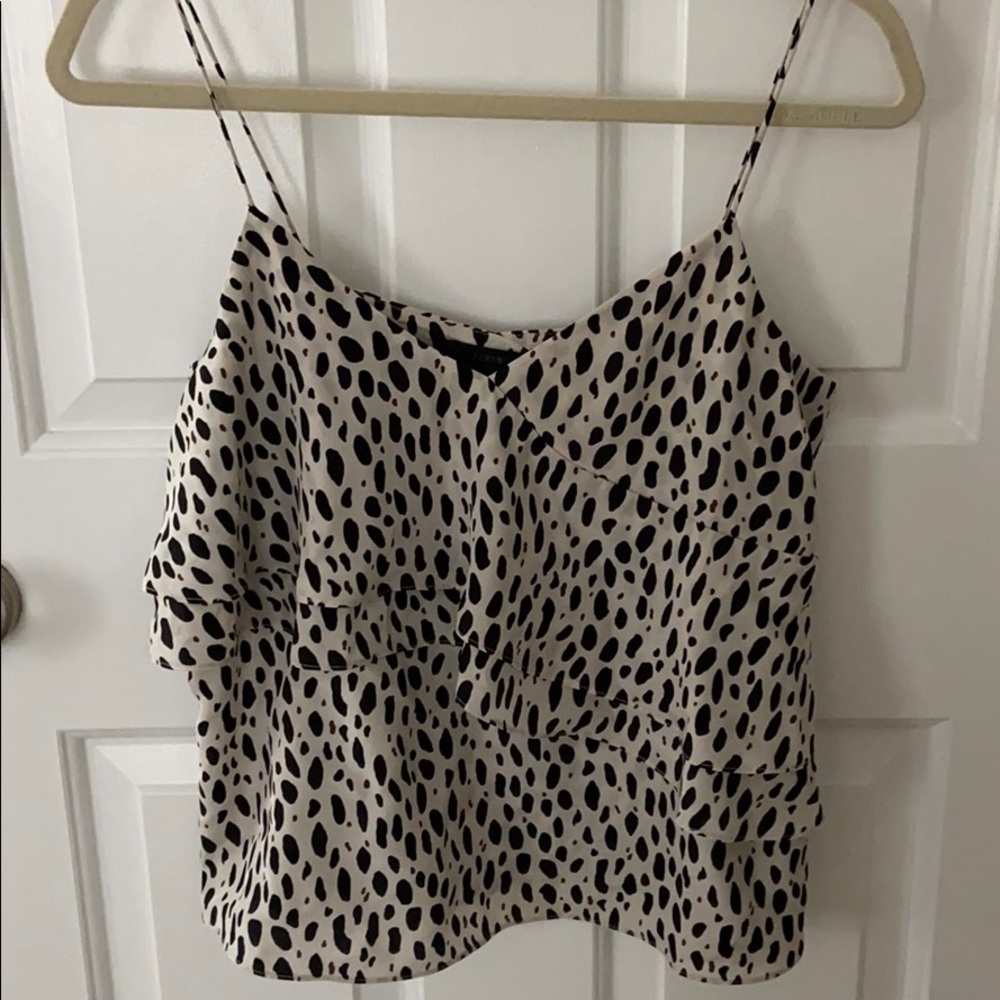 J.crew patterned 100% silk blouse